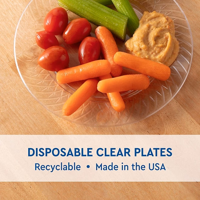 Member's Mark Clear Plastic Plates, 6.25" 90 ct. - Image 4