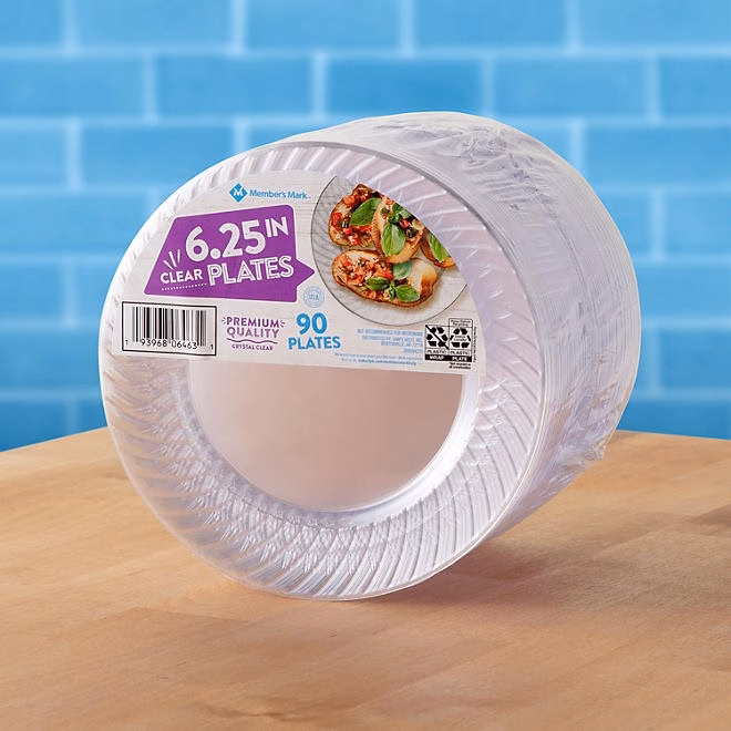 Member's Mark Clear Plastic Plates, 6.25" 90 ct. - Image 7