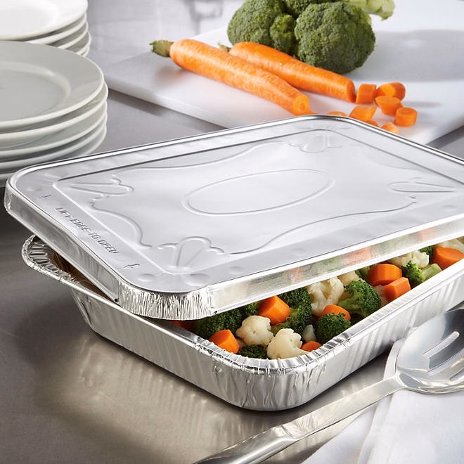 Member's Mark Aluminum Steam Table Lids, Half Size 36 ct. - Image 4