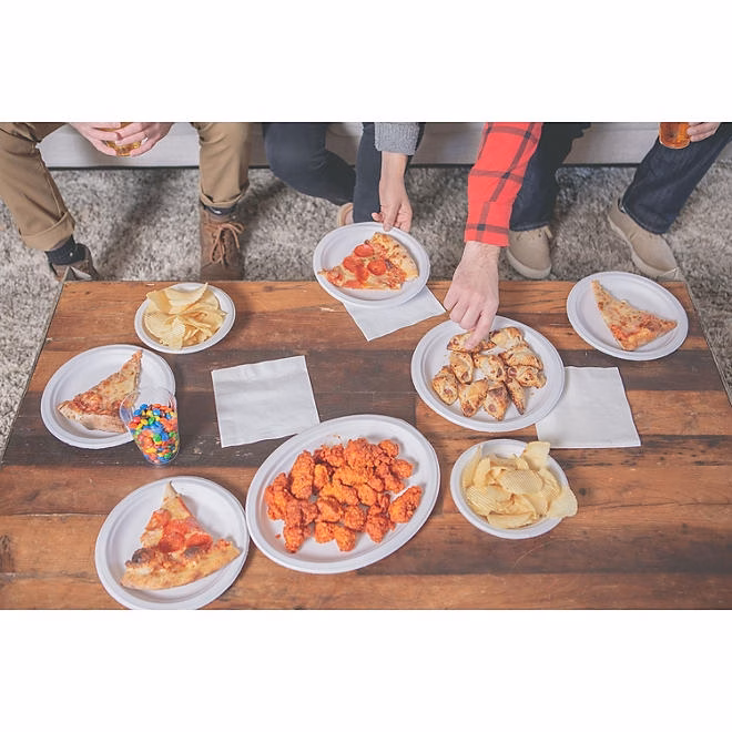 Chinet Classic Platter Paper Plate, 12.63" x 10", 100 ct. - Image 7