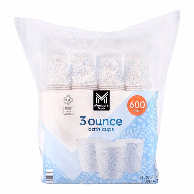 Member's Mark Printed Paper Bath Cold Cup 3 fl. oz., 600 ct. - Image 2