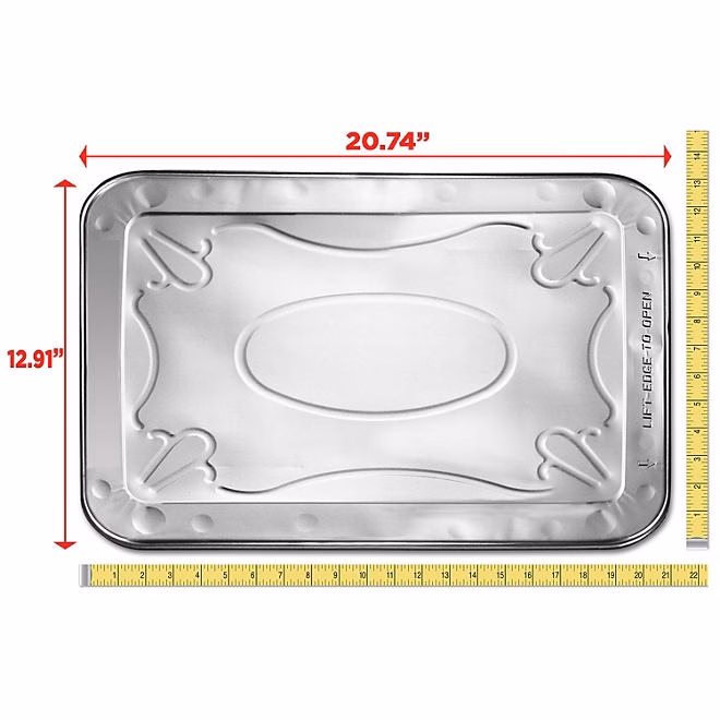 Member's Mark Aluminum Steam Table Pan Lids, Full Size 18 ct. - Image 3