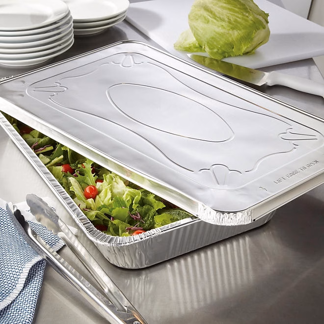 Member's Mark Aluminum Steam Table Pan Lids, Full Size 18 ct. - Image 4