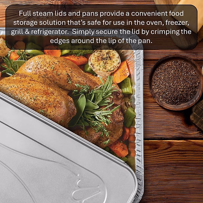 Member's Mark Aluminum Steam Table Pan Lids, Full Size 18 ct. - Image 5