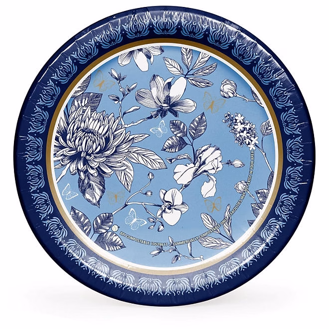 Member's Mark French Floral Paper Plates, 10", 85 ct. - Image 2
