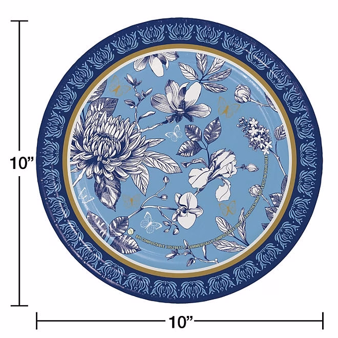 Member's Mark French Floral Paper Plates, 10", 85 ct. - Image 3