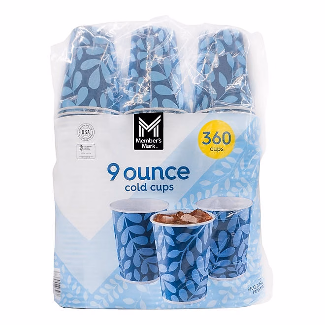 Member's Mark Printed Paper Bath Cold Cup 9 oz., 360 ct. - Image 2