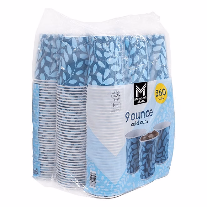 Member's Mark Printed Paper Bath Cold Cup 9 oz., 360 ct. - Image 4