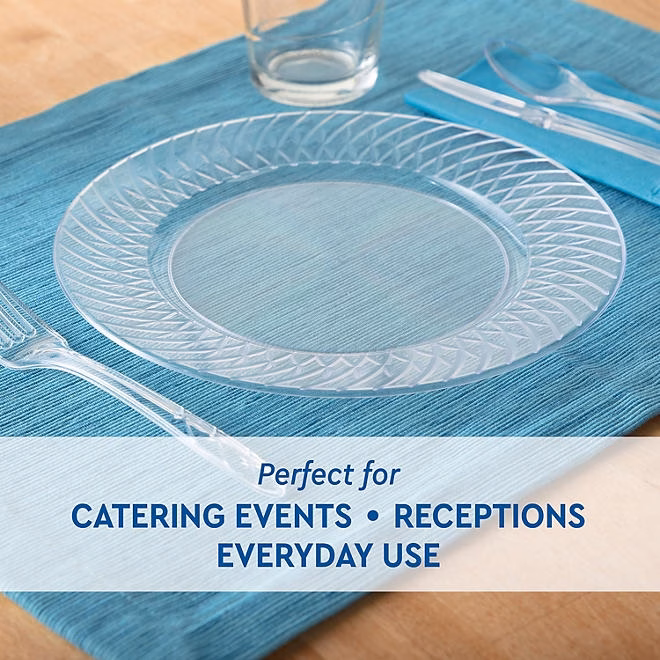 Member's Mark Clear Plastic Plates, 9" 45 ct. - Image 6