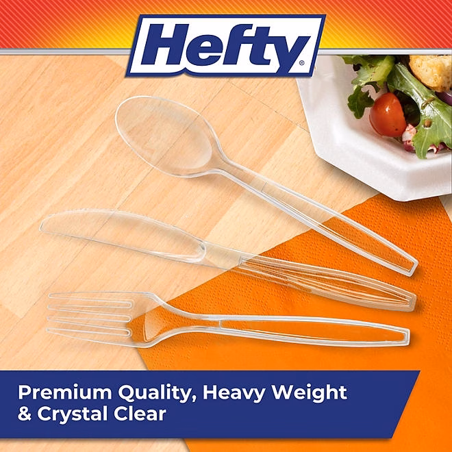 Hefty Clear Plastic Cutlery Combo Pack (360 ct.) - Image 5