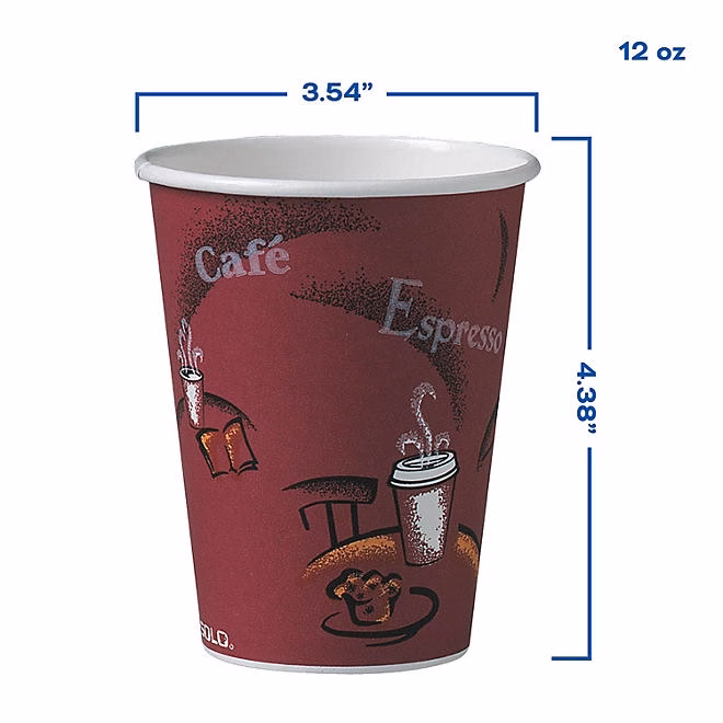 Dart Solo Bistro Design Hot Drink Paper Cups, 12 oz., 300 ct. - Image 5