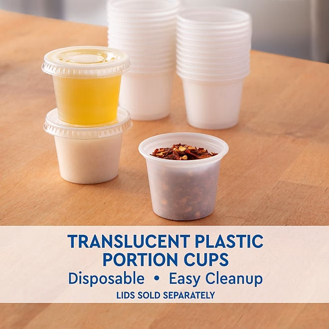 Member's Mark Translucent Plastic Portion Cups 1 fl. oz., 2,500 ct. - Image 4