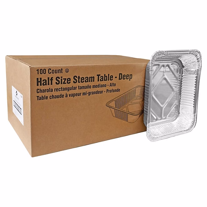 Member's Mark Aluminum Steam Table Pans, Half Size (100 ct.) - Image 7
