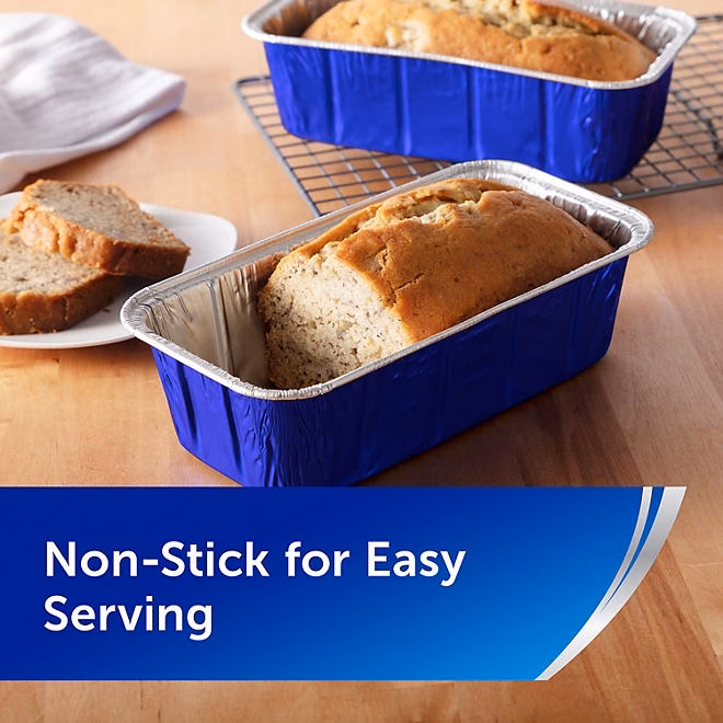 Reynolds Kitchens Aluminum Medium Loaf Pans with Lids 12 ct. - Image 6