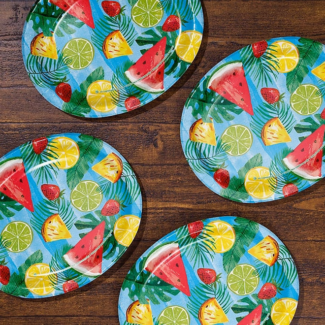 Member's Mark Summer Oval Paper Plates, 10" x 12", 50 ct. - Image 7