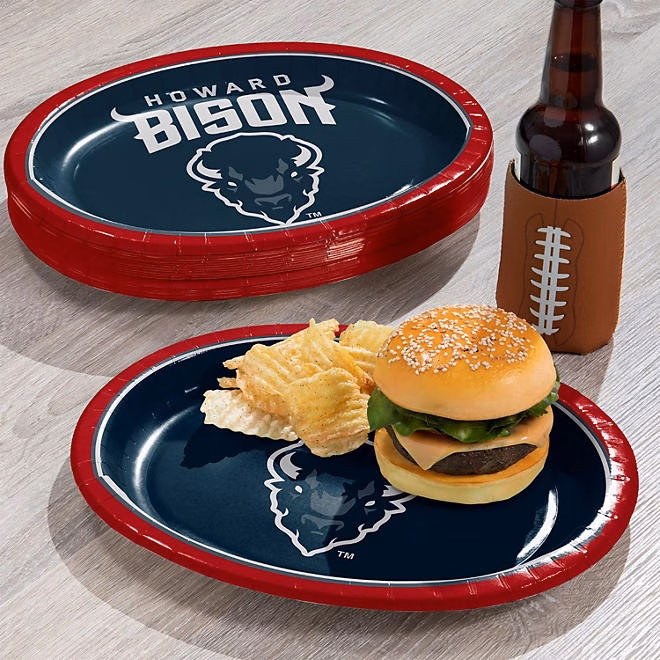 NCAA HBCU Oval Paper Plates, 10" x 12" , 50 ct., Choose Team - Image 5
