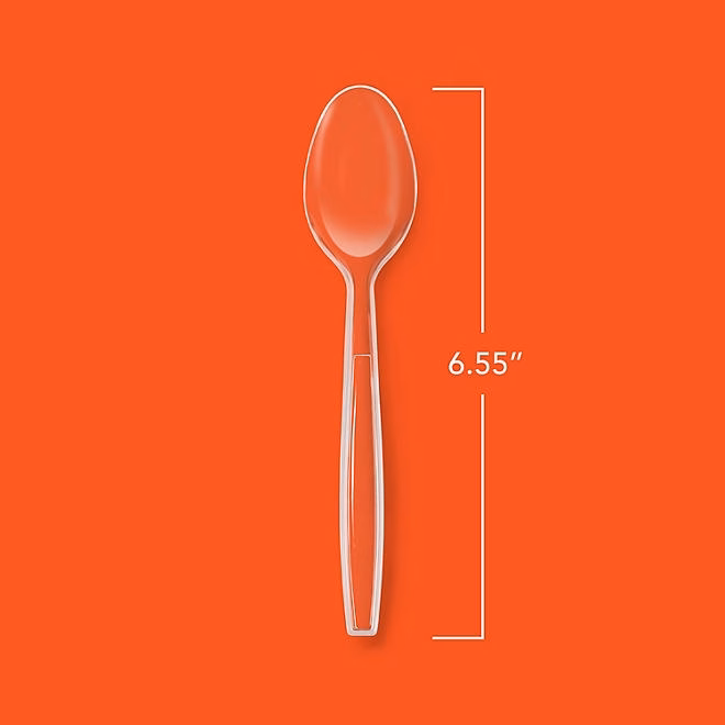 Hefty Clear Heavy-Weight Plastic Spoons 300 ct. - Image 3