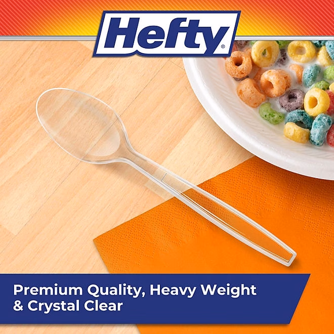 Hefty Clear Heavy-Weight Plastic Spoons 300 ct. - Image 4