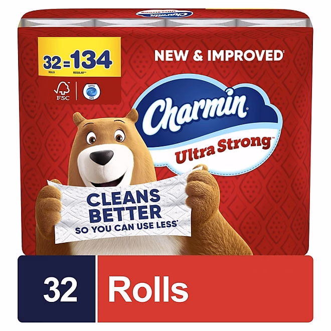 Charmin Ultra Strong 2-Ply Toilet Paper 32 rolls, 231 sheets/roll - Image 2