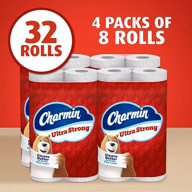 Charmin Ultra Strong 2-Ply Toilet Paper 32 rolls, 231 sheets/roll - Image 3