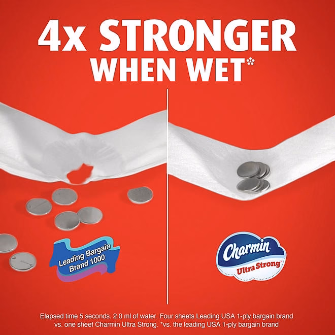 Charmin Ultra Strong 2-Ply Toilet Paper 32 rolls, 231 sheets/roll - Image 6