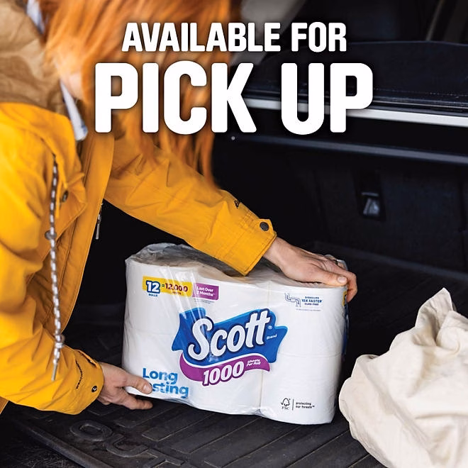 Scott 1000 1-Ply Toilet Paper 45 rolls, 1,000 sheets/roll - Image 7