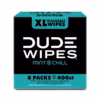 DUDE XL Flushable Wipes, Mint Chill, 8 ct., 400 wipes