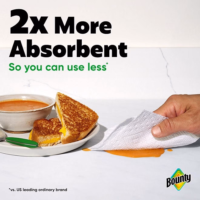 Bounty Select-A-Size 2-Ply Paper Towels, 12 rolls, 119 sheets/roll - Image 7