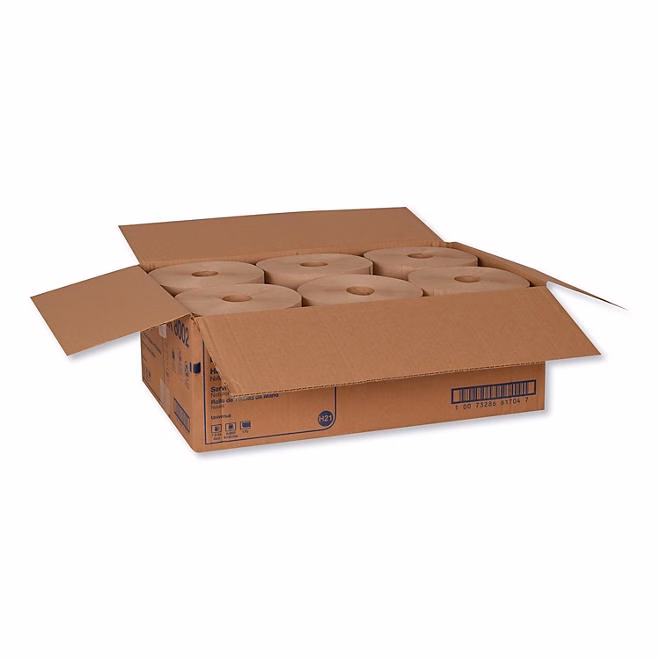 Tork Universal 1-Ply Natural Hand Towels, 6 rolls, 800 ft./roll - Image 4