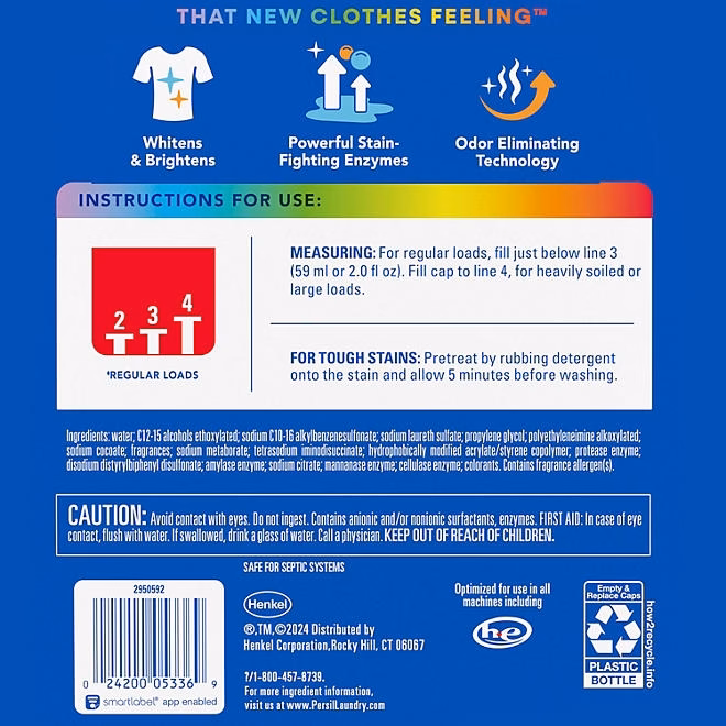 Persil OXI + Odor Power Liquid Laundry Detergent, 120 loads, 240 fl. oz. - Image 3