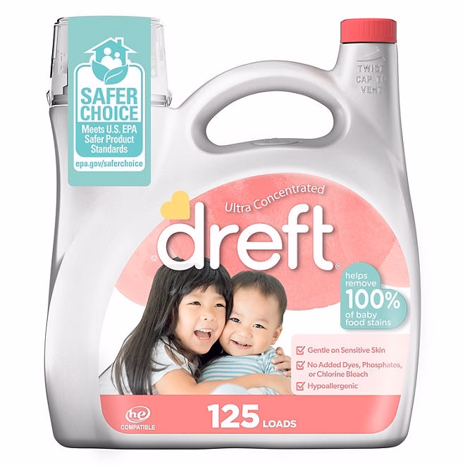 Dreft Baby Liquid Laundry Detergent, 125 loads, 170 fl. oz. - Image 2