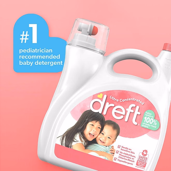Dreft Baby Liquid Laundry Detergent, 125 loads, 170 fl. oz. - Image 7