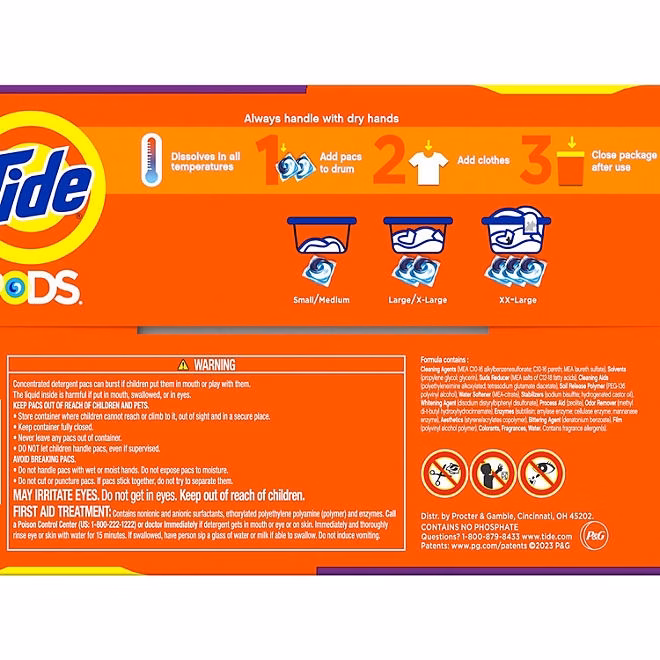 Tide PODS Laundry Detergent Pacs, Spring Meadow, 156 ct. - Image 3