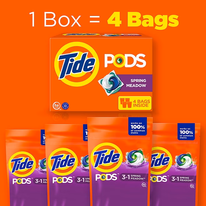 Tide PODS Laundry Detergent Pacs, Spring Meadow, 156 ct. - Image 5