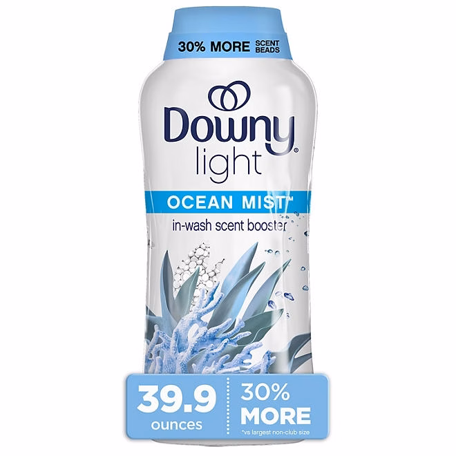 Downy Light Laundry In-Wash Scent Booster Beads, Ocean Mist Scent, 39.9 oz - Image 2