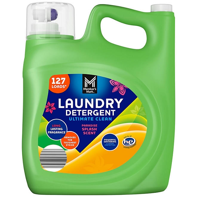 Member's Mark Liquid Laundry Detergent, Paradise Splash, 127 loads, 196 fl. oz. - Image 2