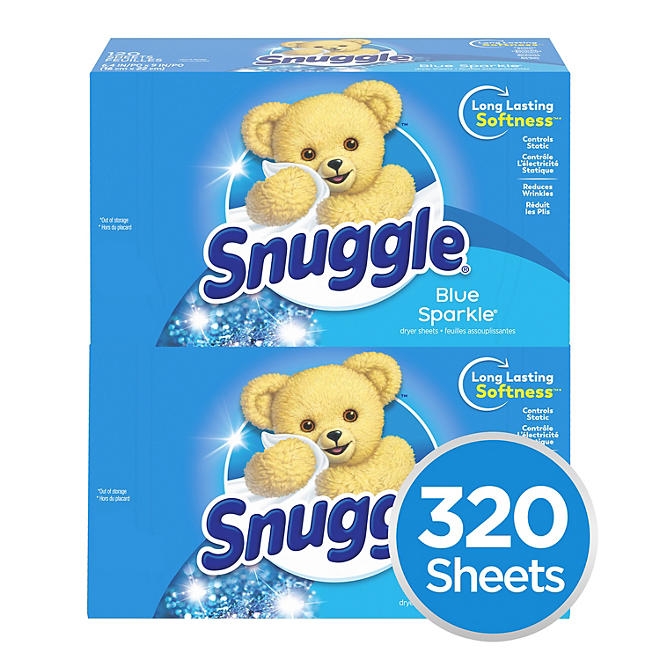 Snuggle Fabric Softener Dryer Sheets, Blue Sparkle, 320 ct. - Image 2
