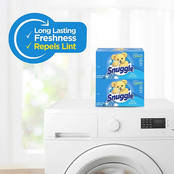 Snuggle Fabric Softener Dryer Sheets, Blue Sparkle, 320 ct. - Image 4