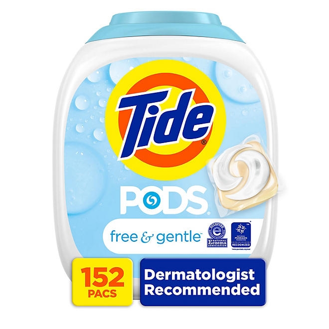 Tide PODS Free & Gentle Laundry Detergent Pacs, 152 Ct - Image 2