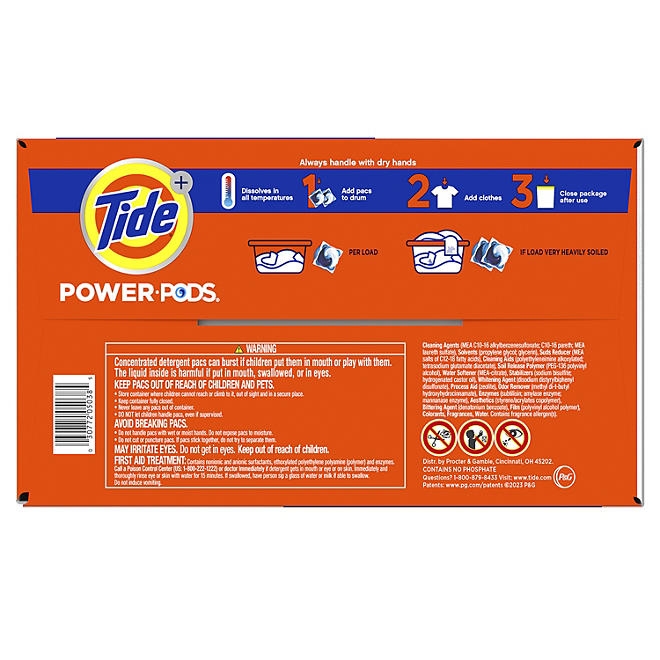 Tide Hygienic Clean Power PODS Laundry Detergent Pacs, Original, 72 Ct. - Image 3
