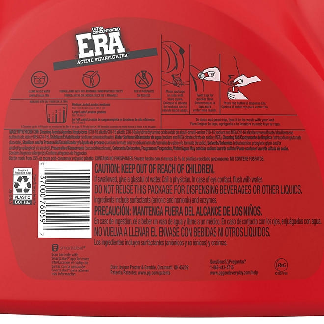Era Active Stainfighter Liquid Laundry Detergent, 146 loads, 200 fl. oz. - Image 3
