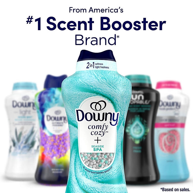 Downy Comfy Cozy In-Wash Laundry Scent Booster Beads, Seaside Spa Scent, 32.1 oz. - Image 7