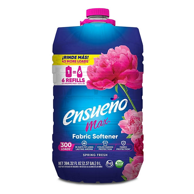 Ensueño Max Liquid Fabric Softener, Spring Fresh Scent, 300 loads, 304 fl. oz. - Image 2