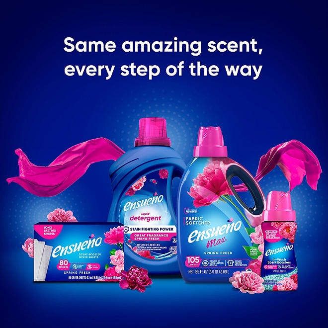Ensueño Max Liquid Fabric Softener, Spring Fresh Scent, 300 loads, 304 fl. oz. - Image 7