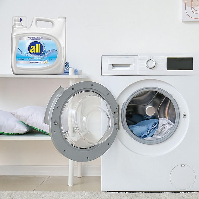 all Sensitive Fresh Liquid Laundry Detergent, Spring Breeze, 166 loads, 250 fl. oz. - Image 4