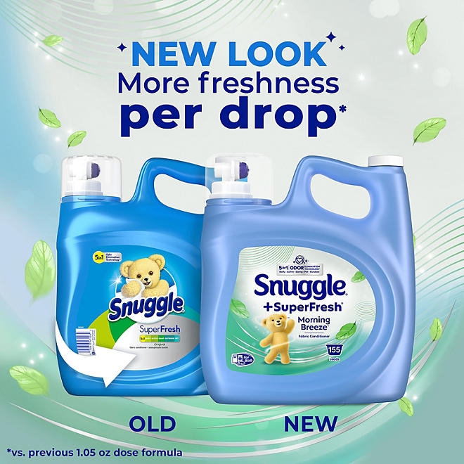 Snuggle SuperFresh Liquid Fabric Softener, Original, 155 loads, 164 fl. oz. - Image 6
