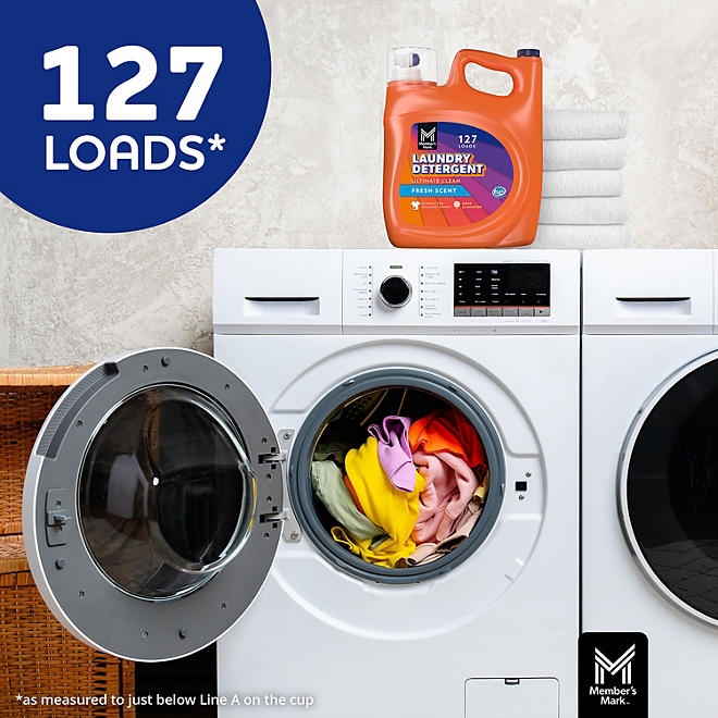 Member's Mark Liquid Laundry Detergent, Fresh Scent, 127 loads, 196 fl. oz. - Image 4