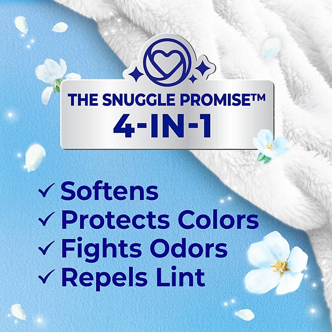 Snuggle Advanced Softness Liquid Fabric Softener, Blue Sparkle, 259 loads, 176 fl. oz. - Image 7