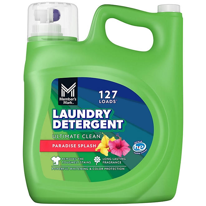 Member's Mark Liquid Laundry Detergent, Paradise Splash, 127 loads, 196 fl. oz. - Image 2
