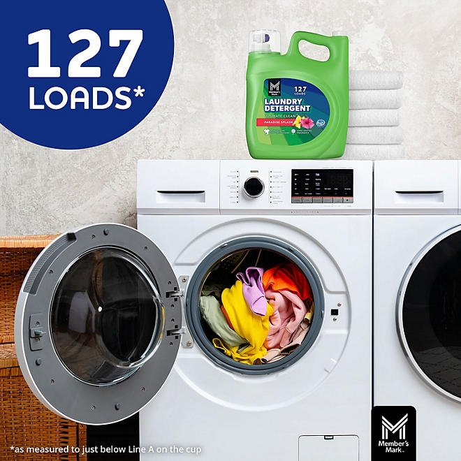 Member's Mark Liquid Laundry Detergent, Paradise Splash, 127 loads, 196 fl. oz. - Image 4